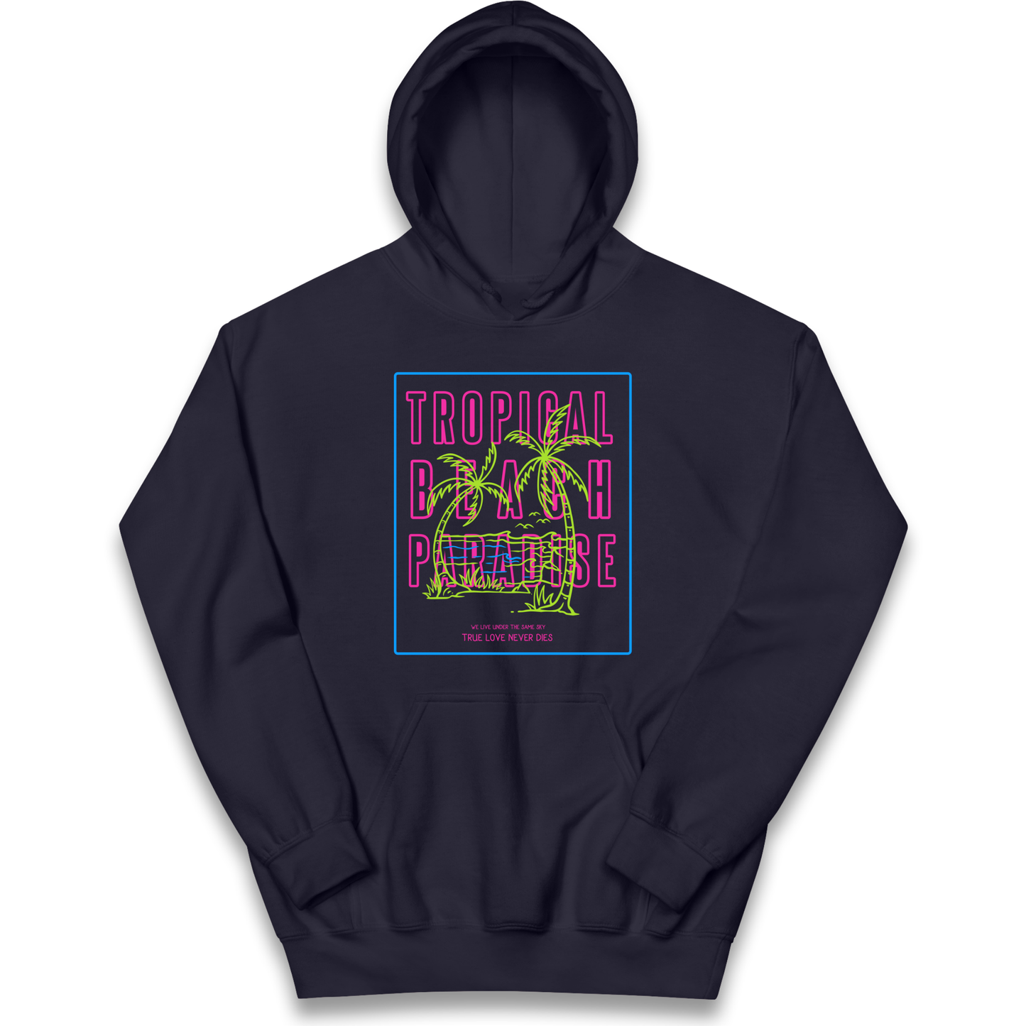 Tropical Beach Paradise kids hoodie