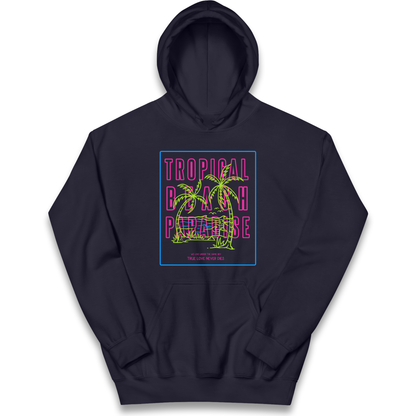 Tropical Beach Paradise kids hoodie