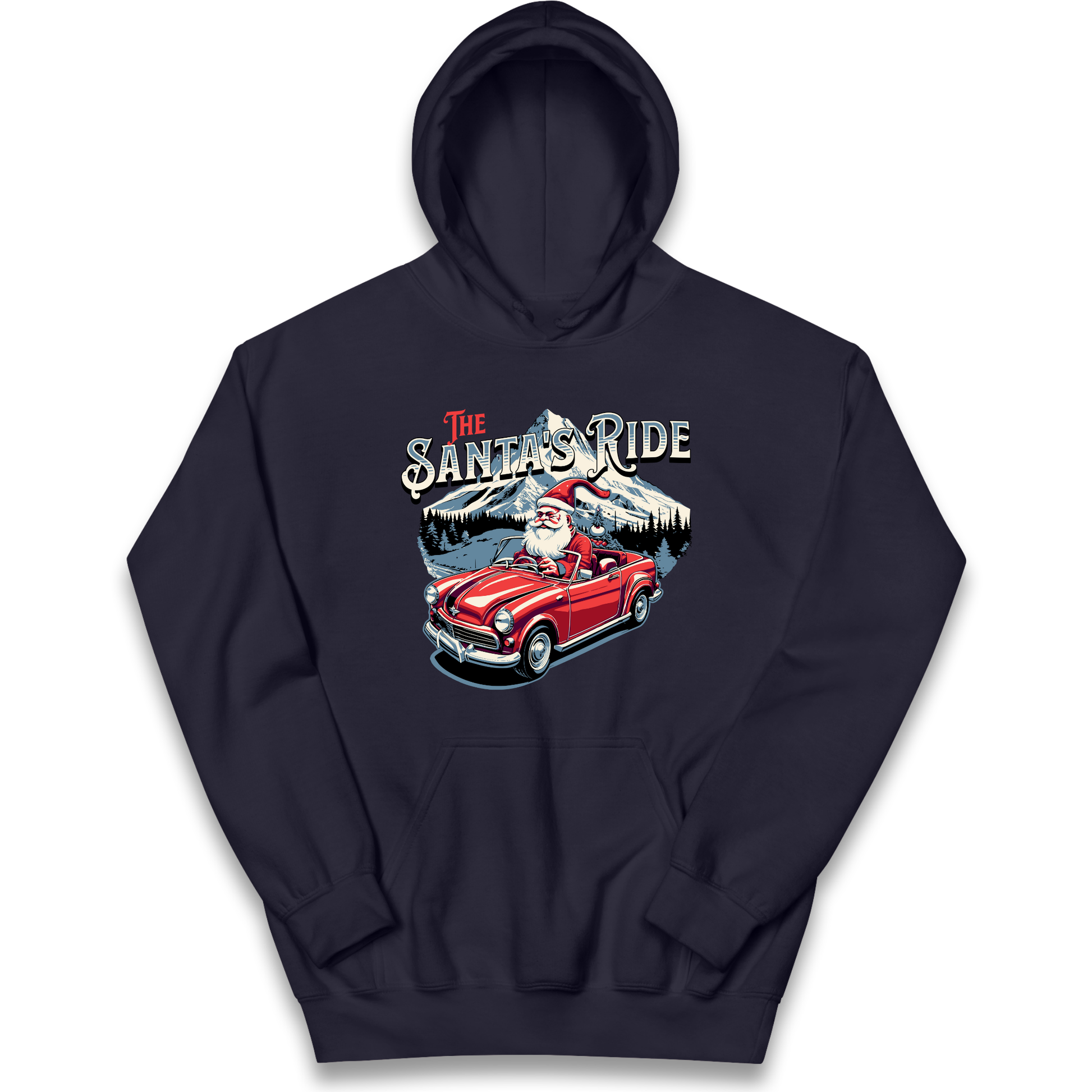 The Santas Ride Christmas kids hoodie