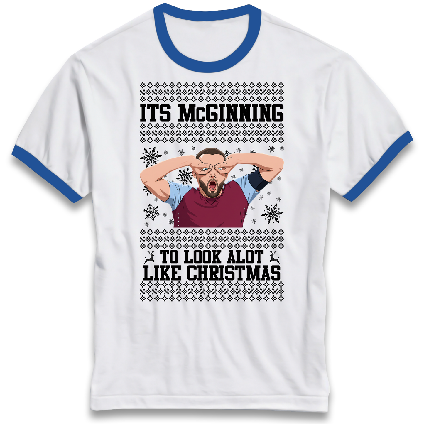 John McGinn Christmas Ringer T Shirt