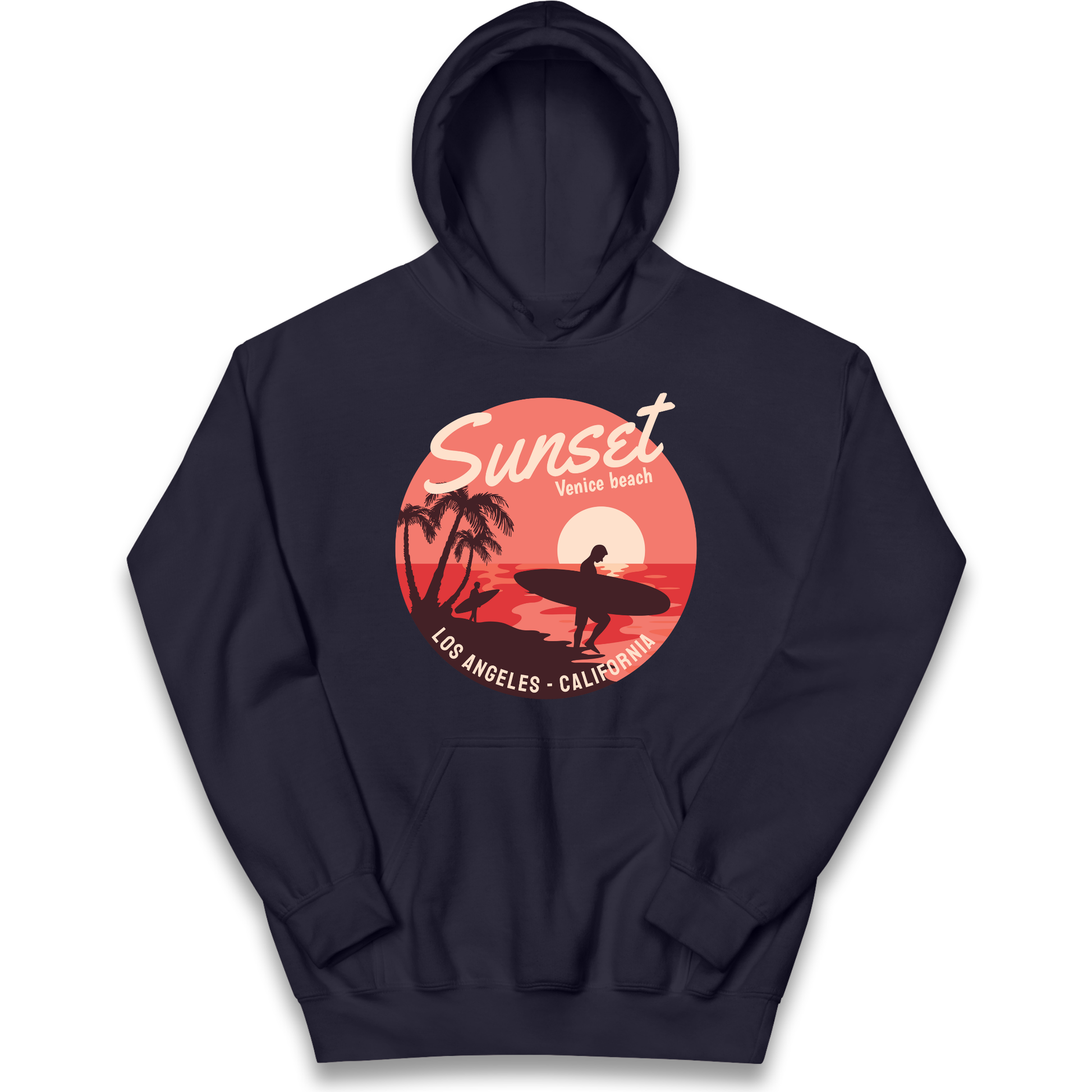 Sunset Venice Beach kids hoodie