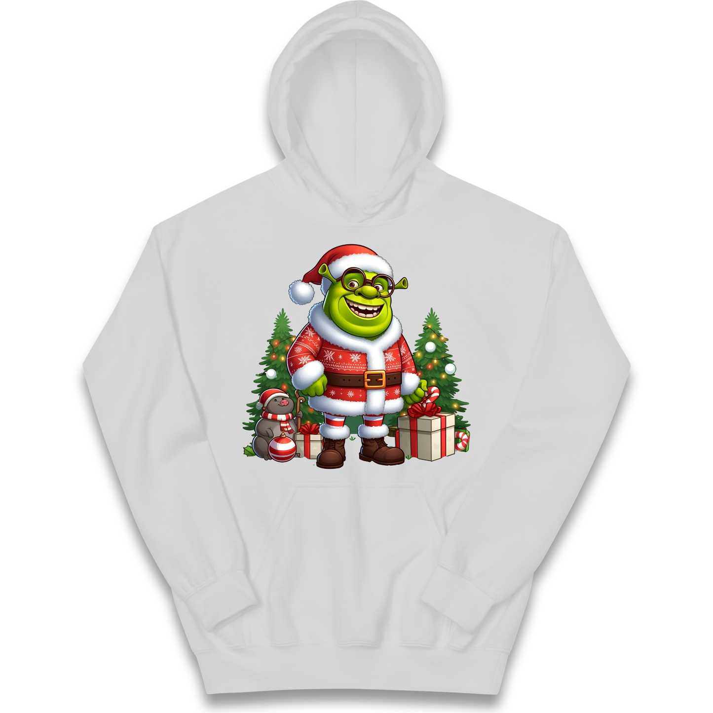 Shrek Santa Claus Presents kids hoodie