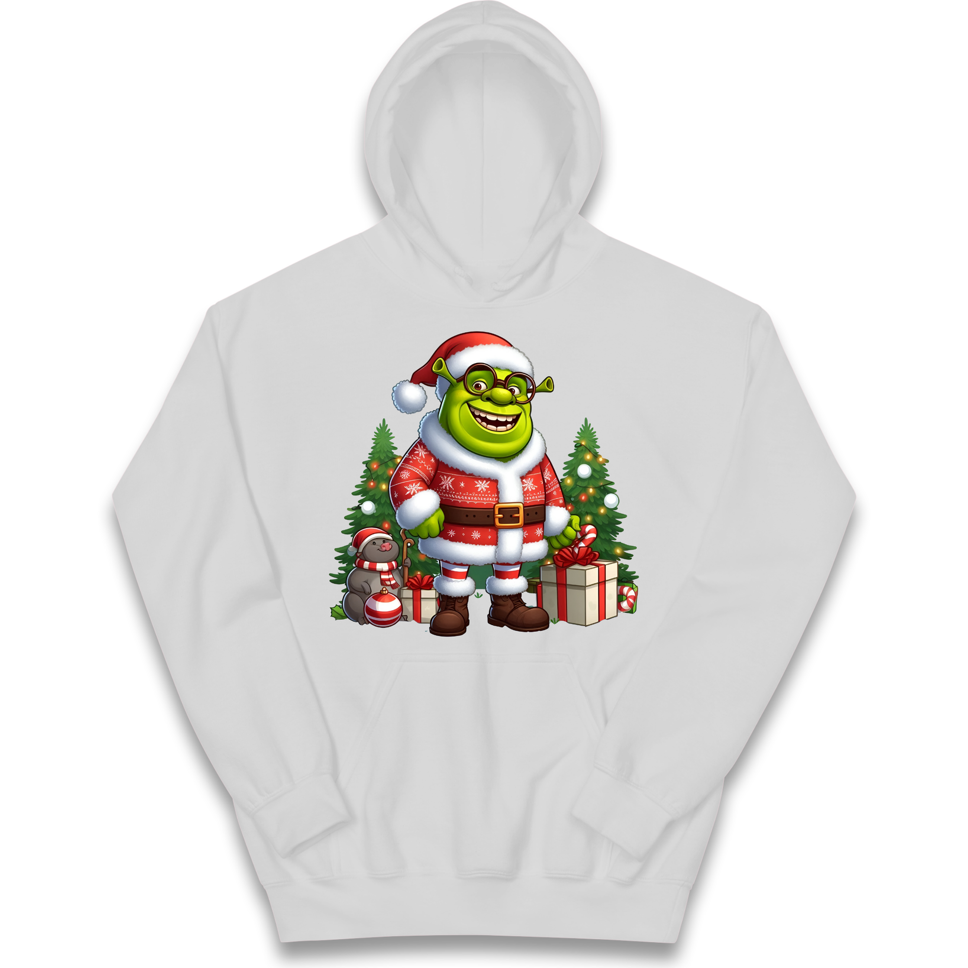 Shrek Santa Claus Presents kids hoodie