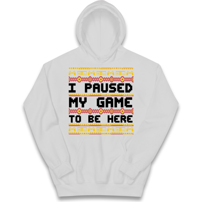 Paused My Game Kids Hoodie