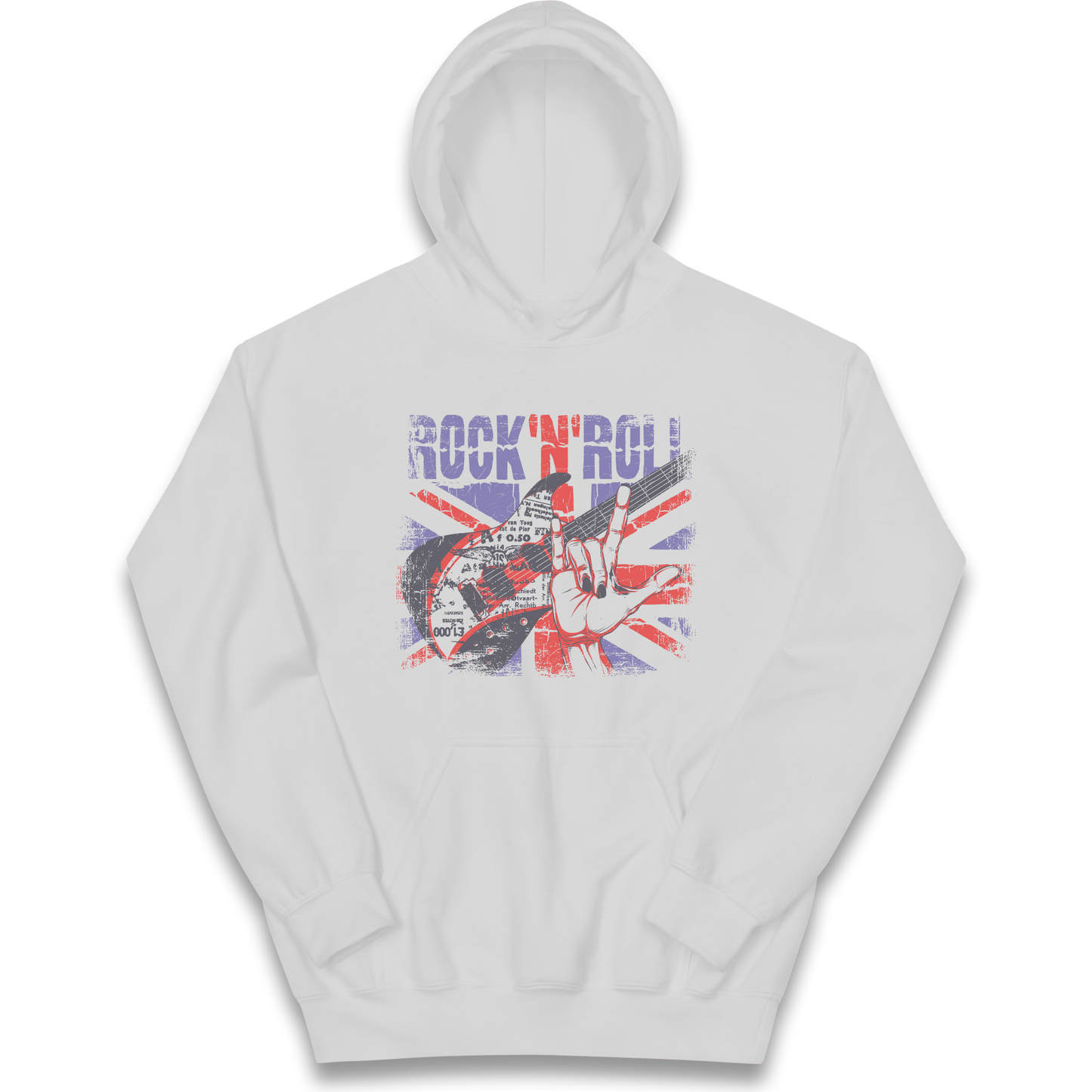 Rock N Roll Union Jack kids hoodie