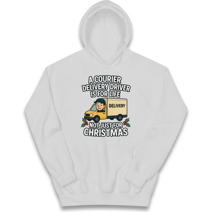 Courier Delivery Driver Christmas Kids Hoodie