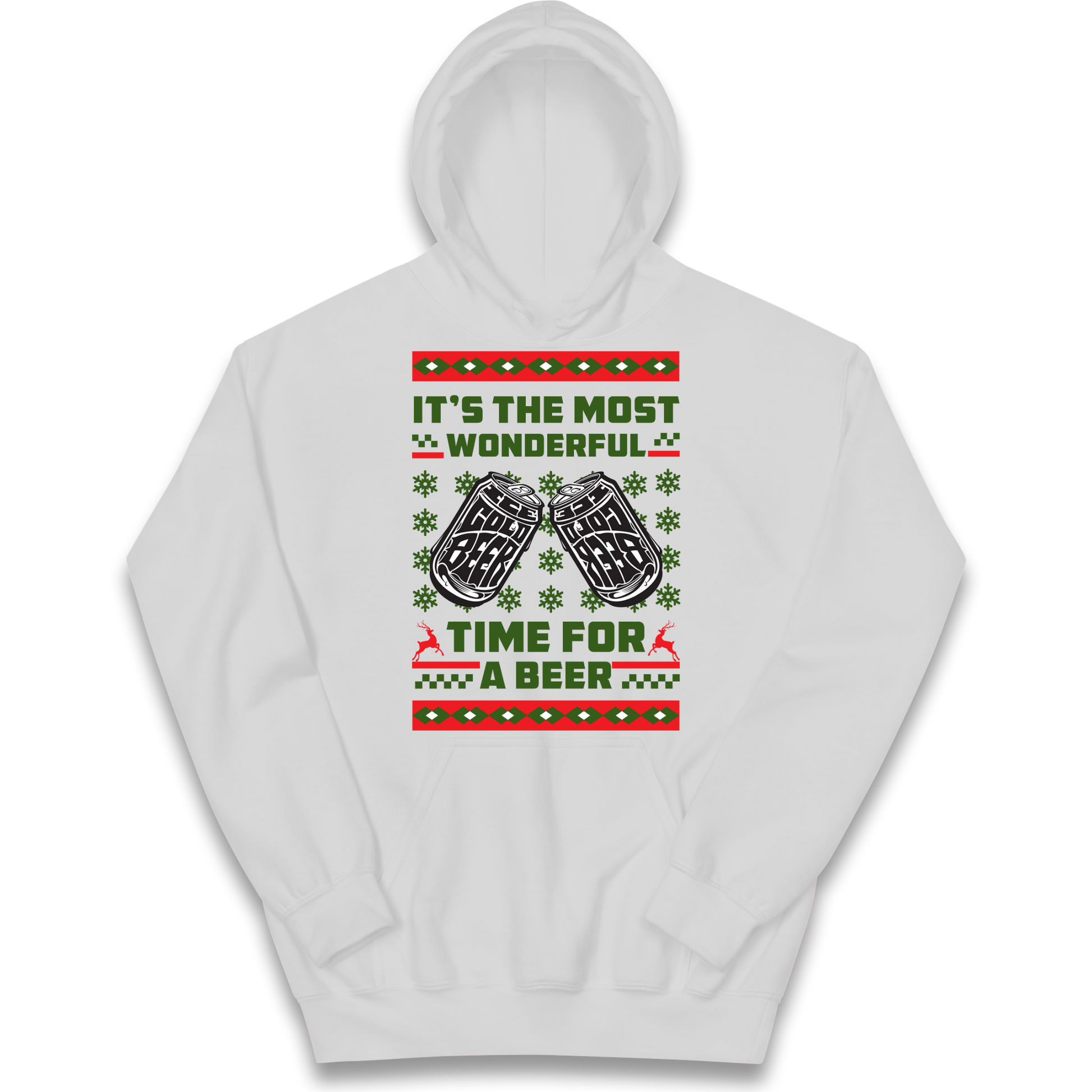 Its The Most Wonderful Time For A Beer Christmas kids hoodie