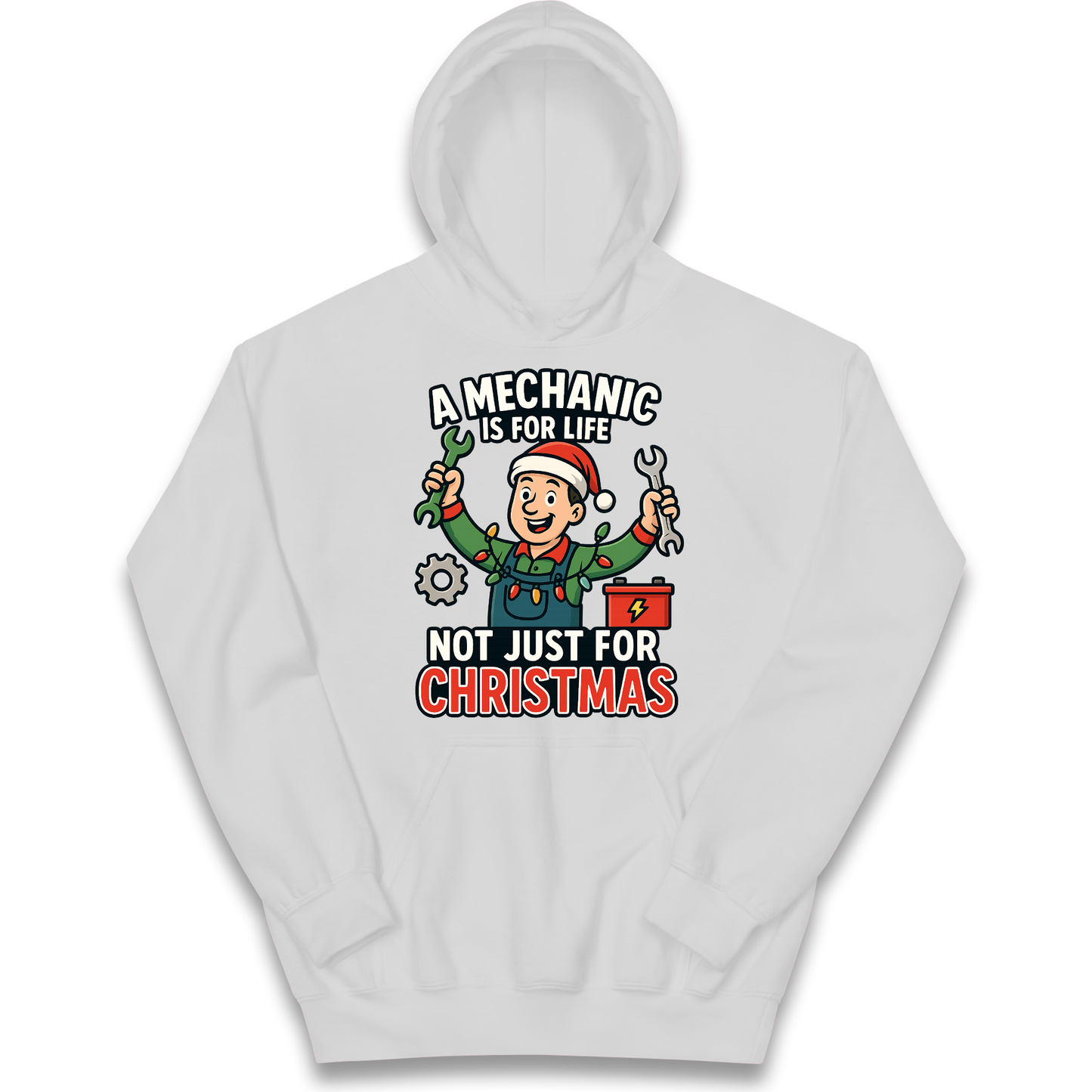 Mechanic Christmas Kids Hoodie