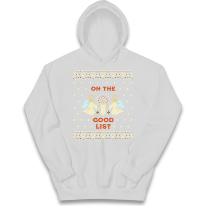 On The Good List Christmas kids hoodie