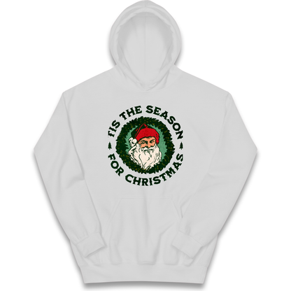 Tis The Season Santa Claus Christmas kids hoodie