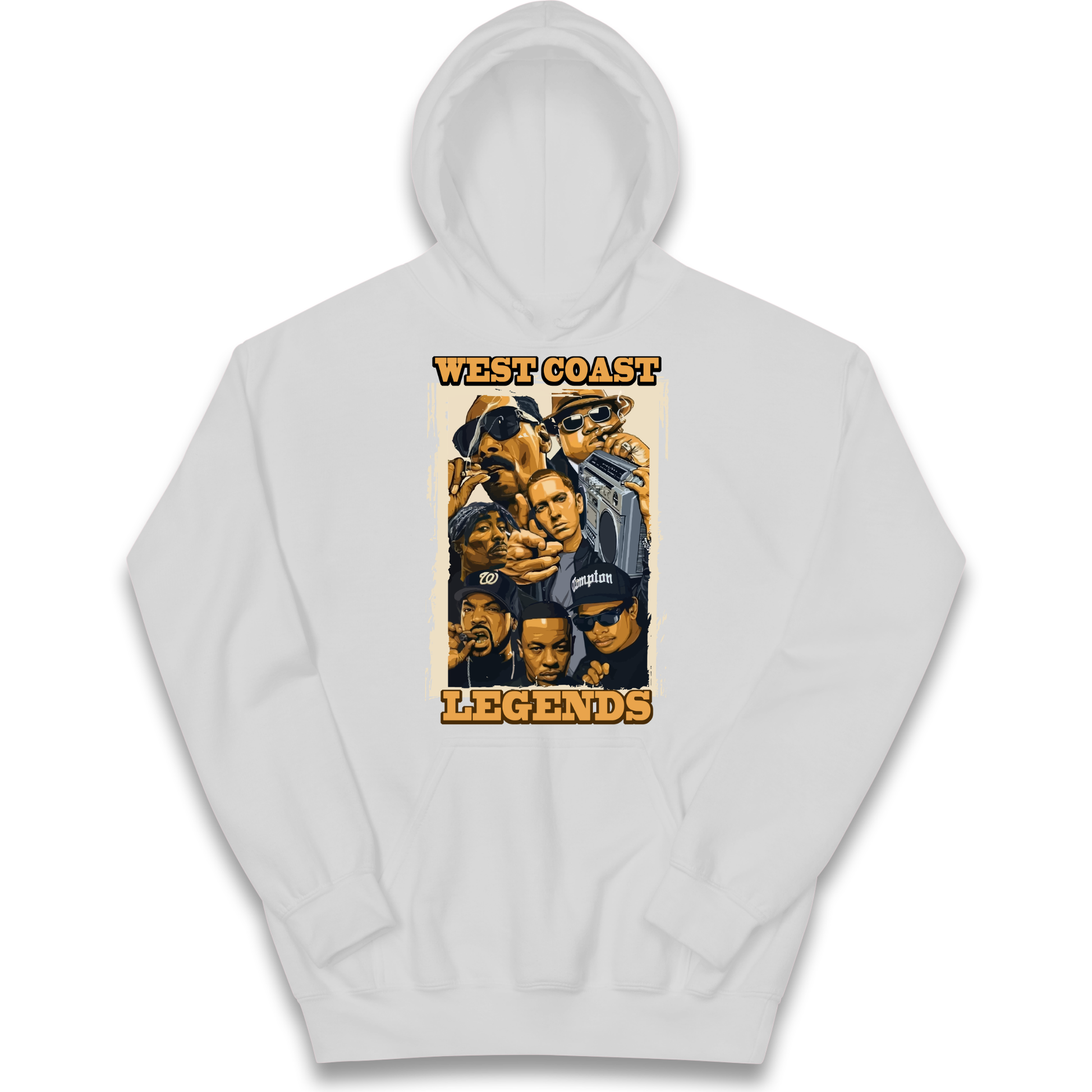 West Coast Legends Rappers kids hoodie
