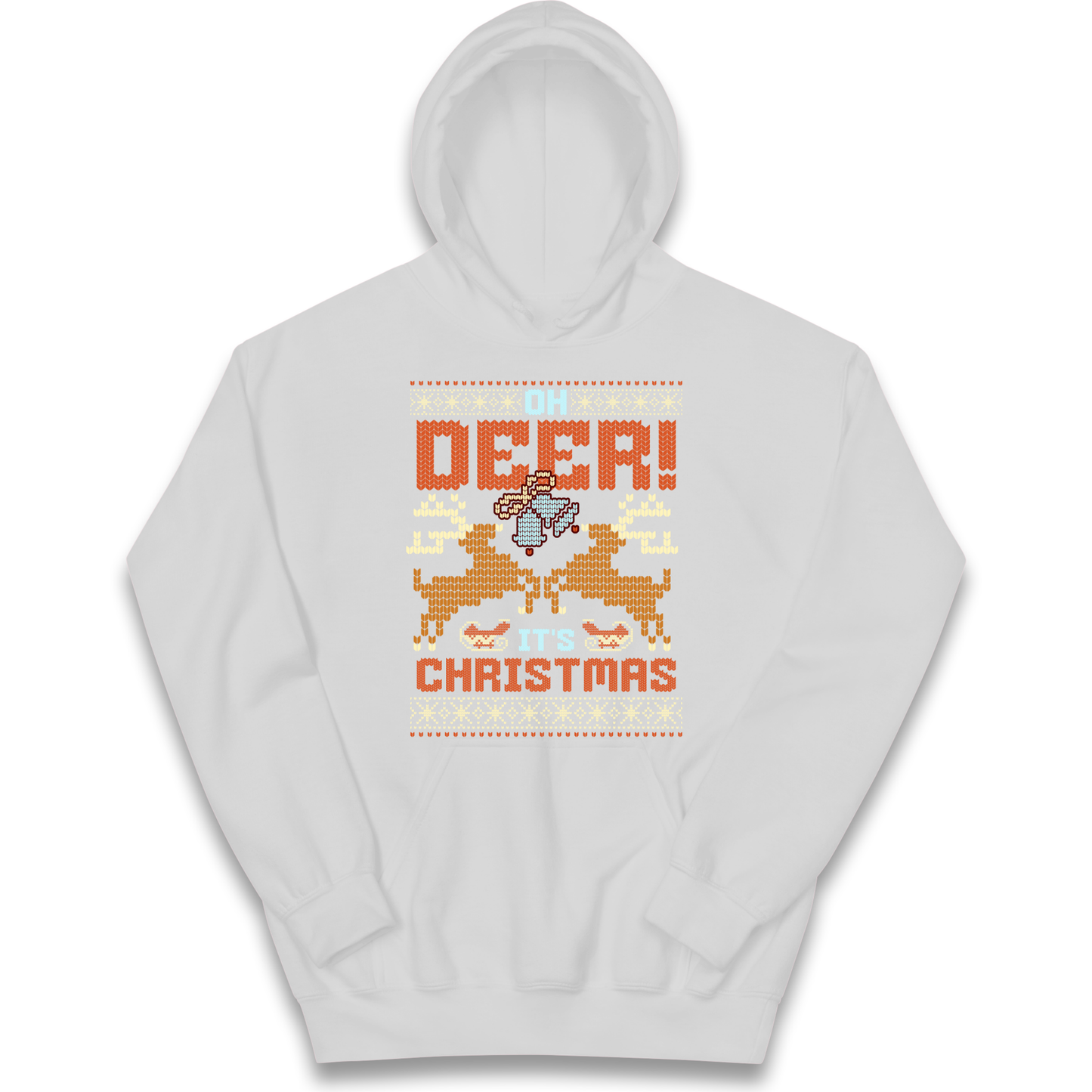Oh Deer its Christmas kids hoodie