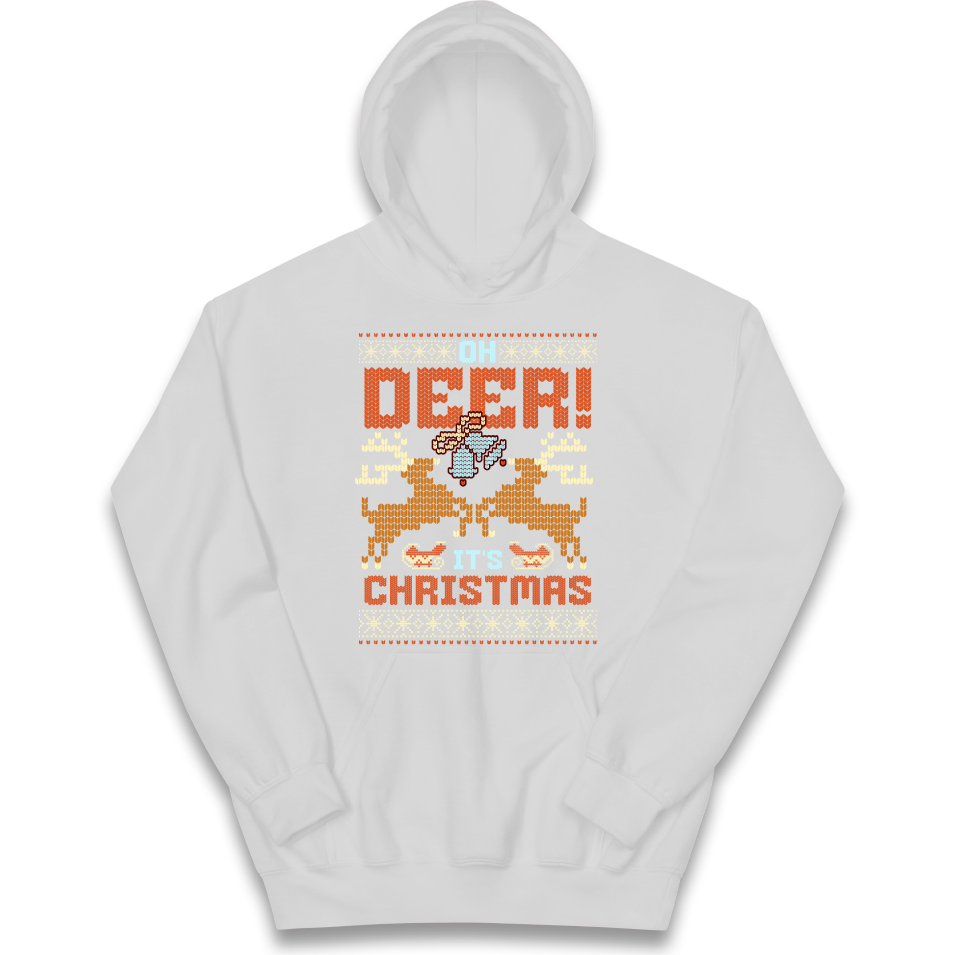 Oh Deer its Christmas kids hoodie
