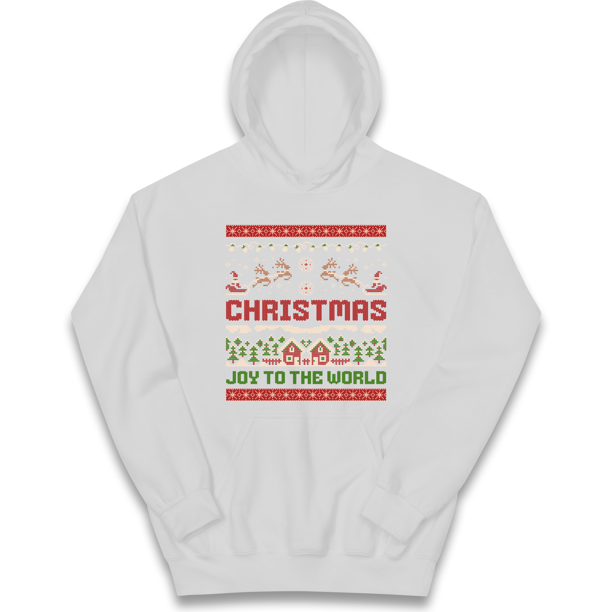 Christmas Joy to the World Christmas kids hoodie