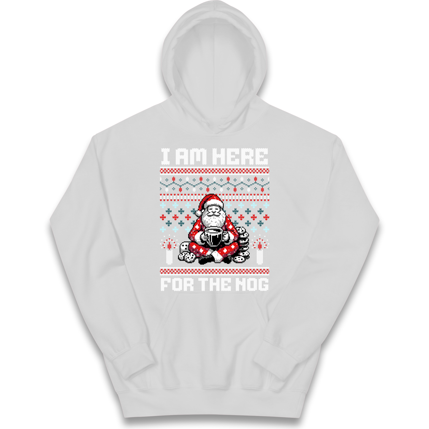 I am Here For The Nog Christmas kids hoodie