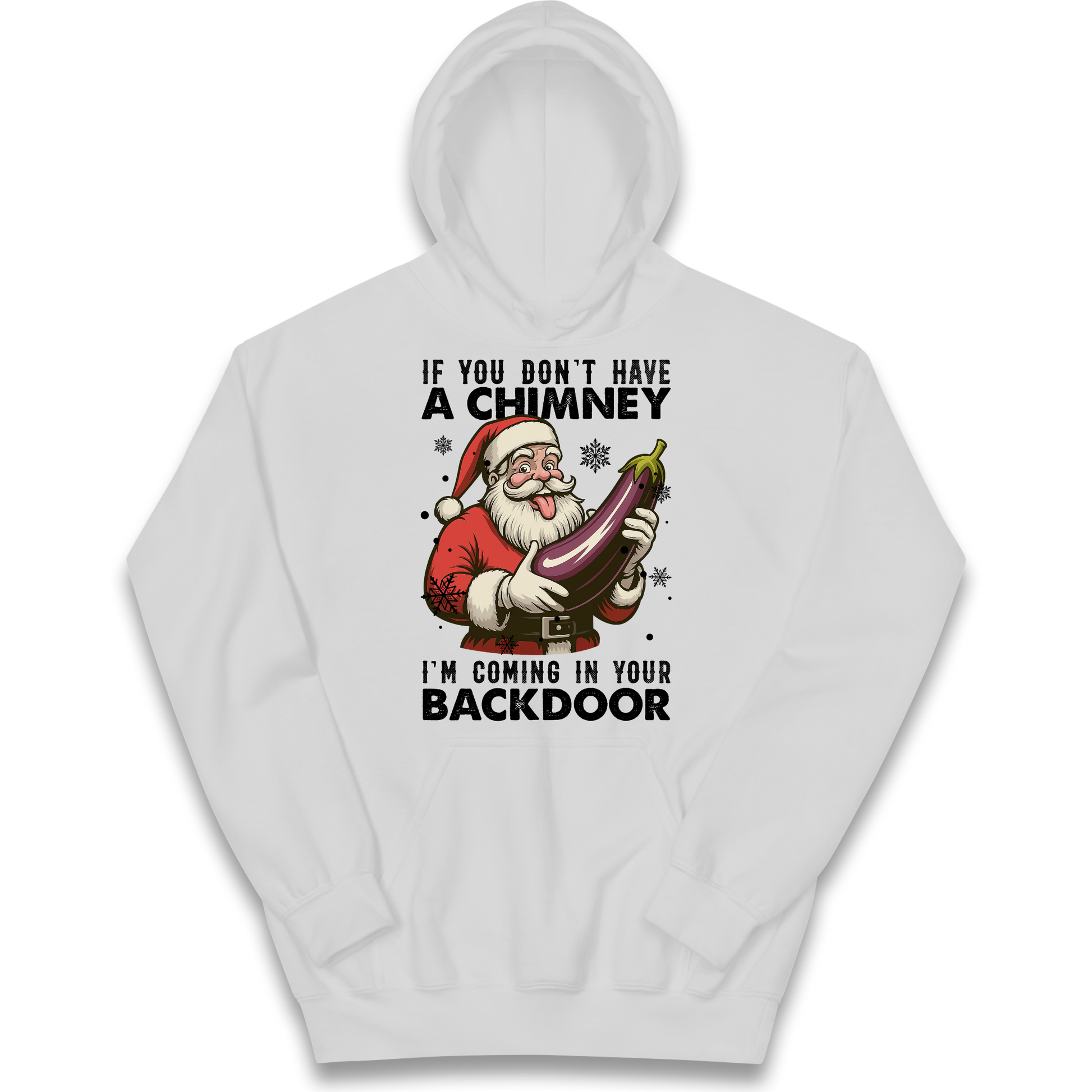 Santa Back Door Kids Hoodie