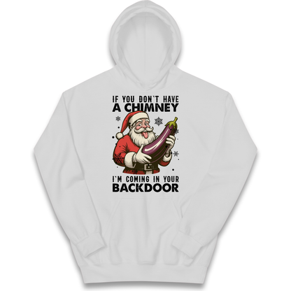 Santa Back Door Kids Hoodie