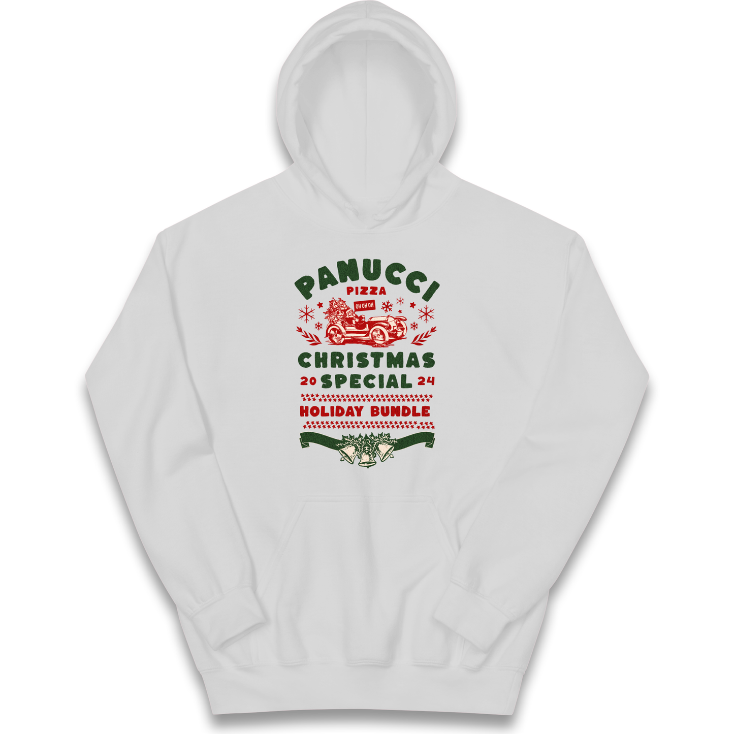 Panucci Pizza Christmas Special Christmas kids hoodie