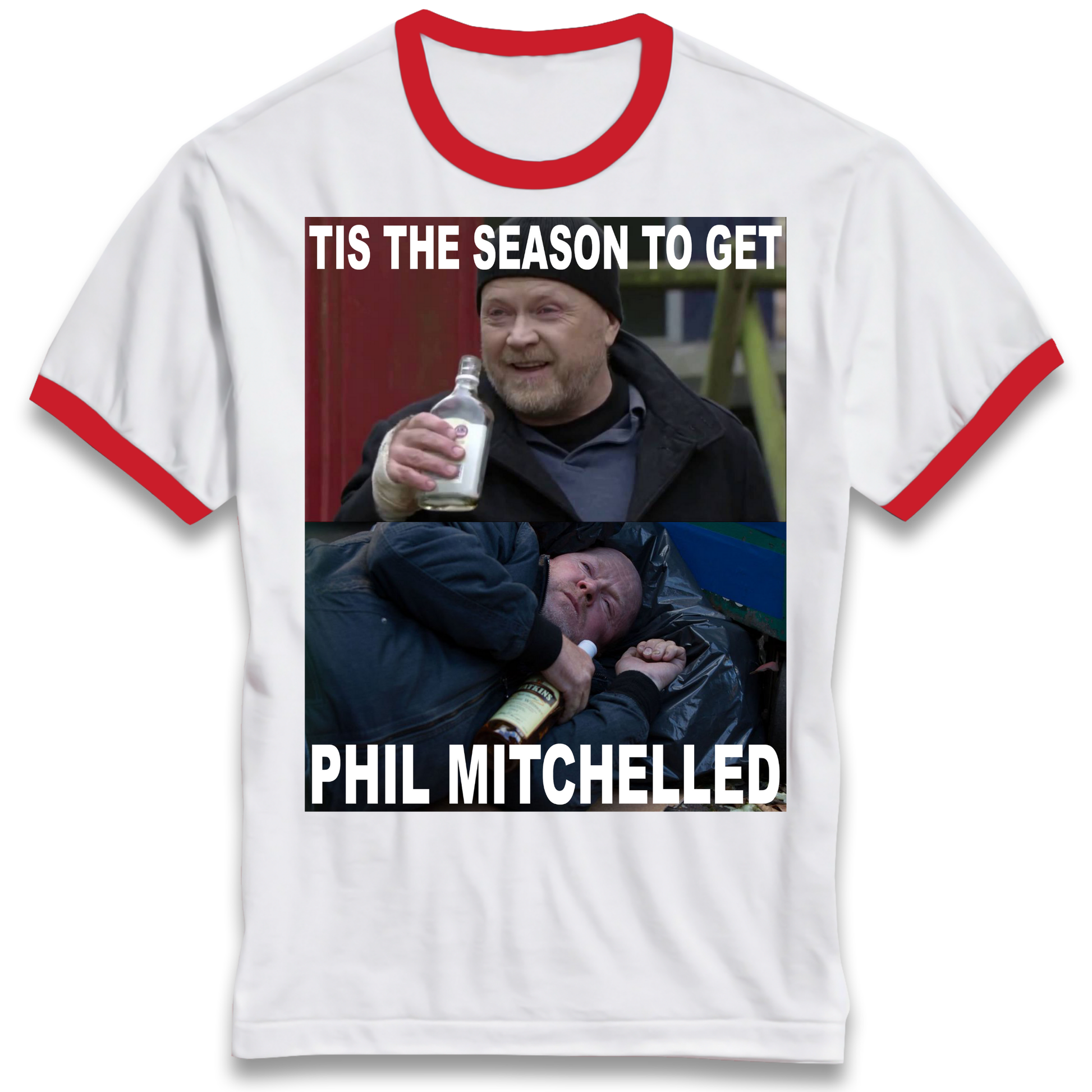 Phil Mitchell Christmas Ringer T Shirt