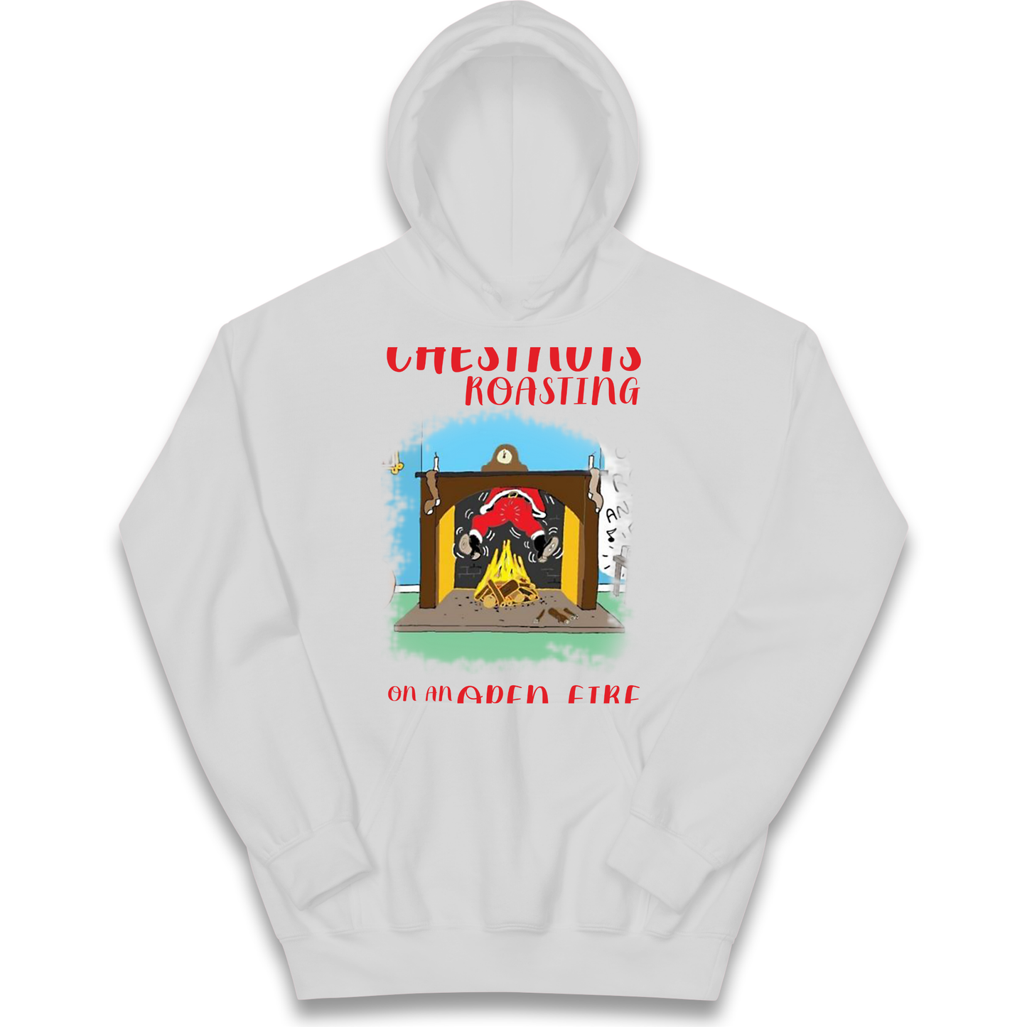 Chestnuts Roasting On An Open Fire Christmas kids hoodie