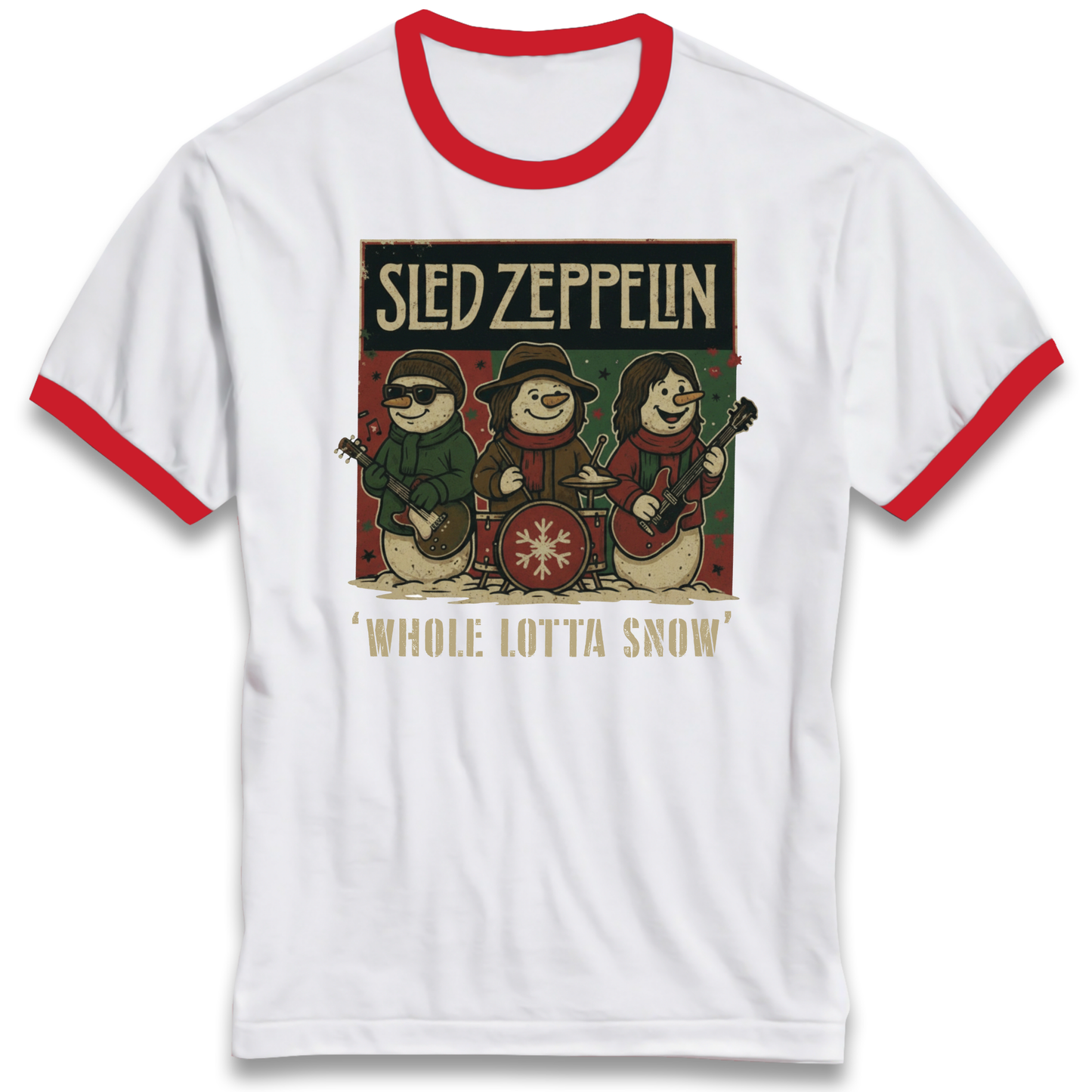 Led Zeppelin Christmas Ringer T Shirt