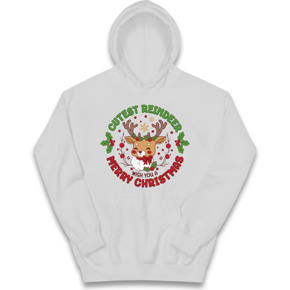 Cutest Reindeer kids hoodie