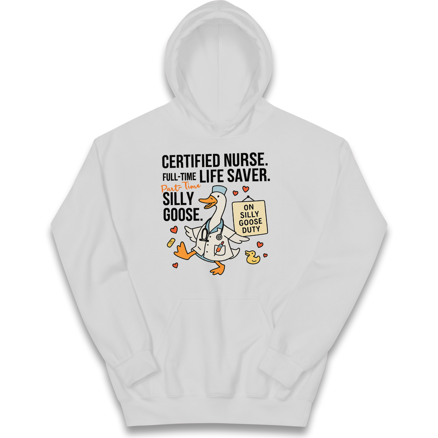 Full Time Nurse Part Time Silly Goose kids hoodie