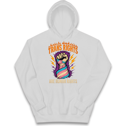 Trans Rights Are Human Rights kids hoodie