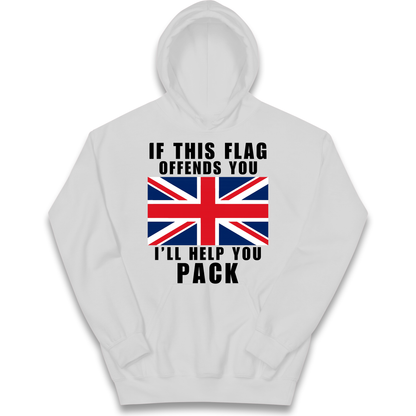 If This Flag Offends You I Will Help You Pack kids hoodie
