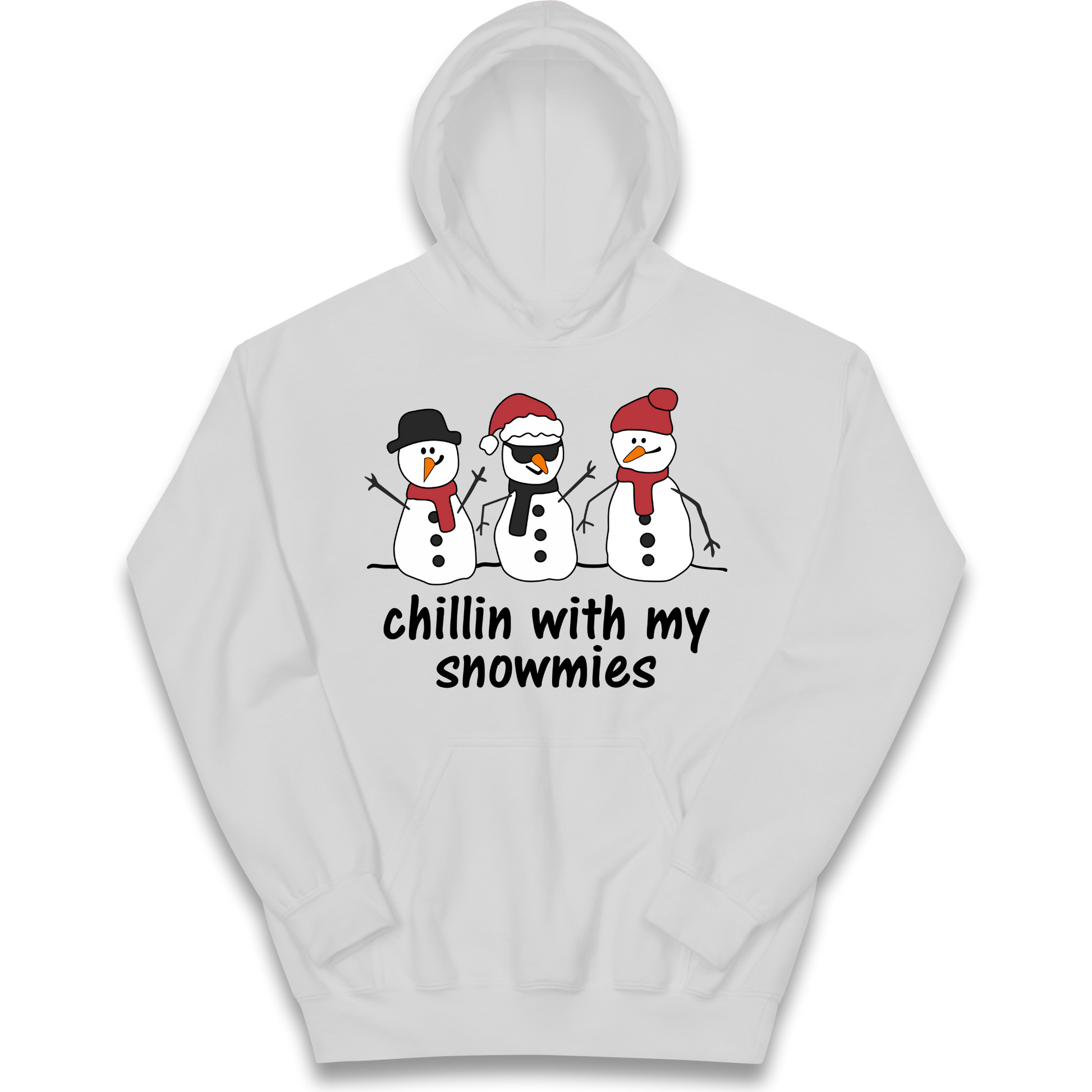 Chillin With My Snowmies kids hoodie