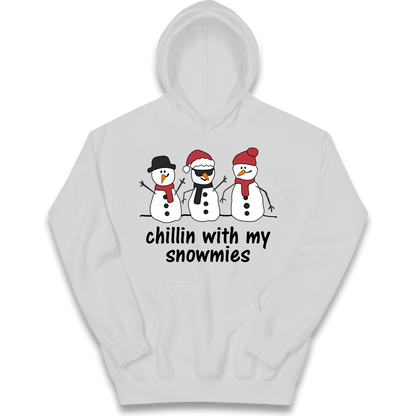 Chillin With My Snowmies kids hoodie