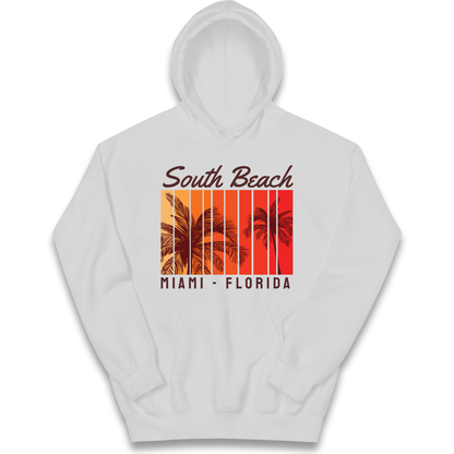South Beach Miami Florida kids hoodie