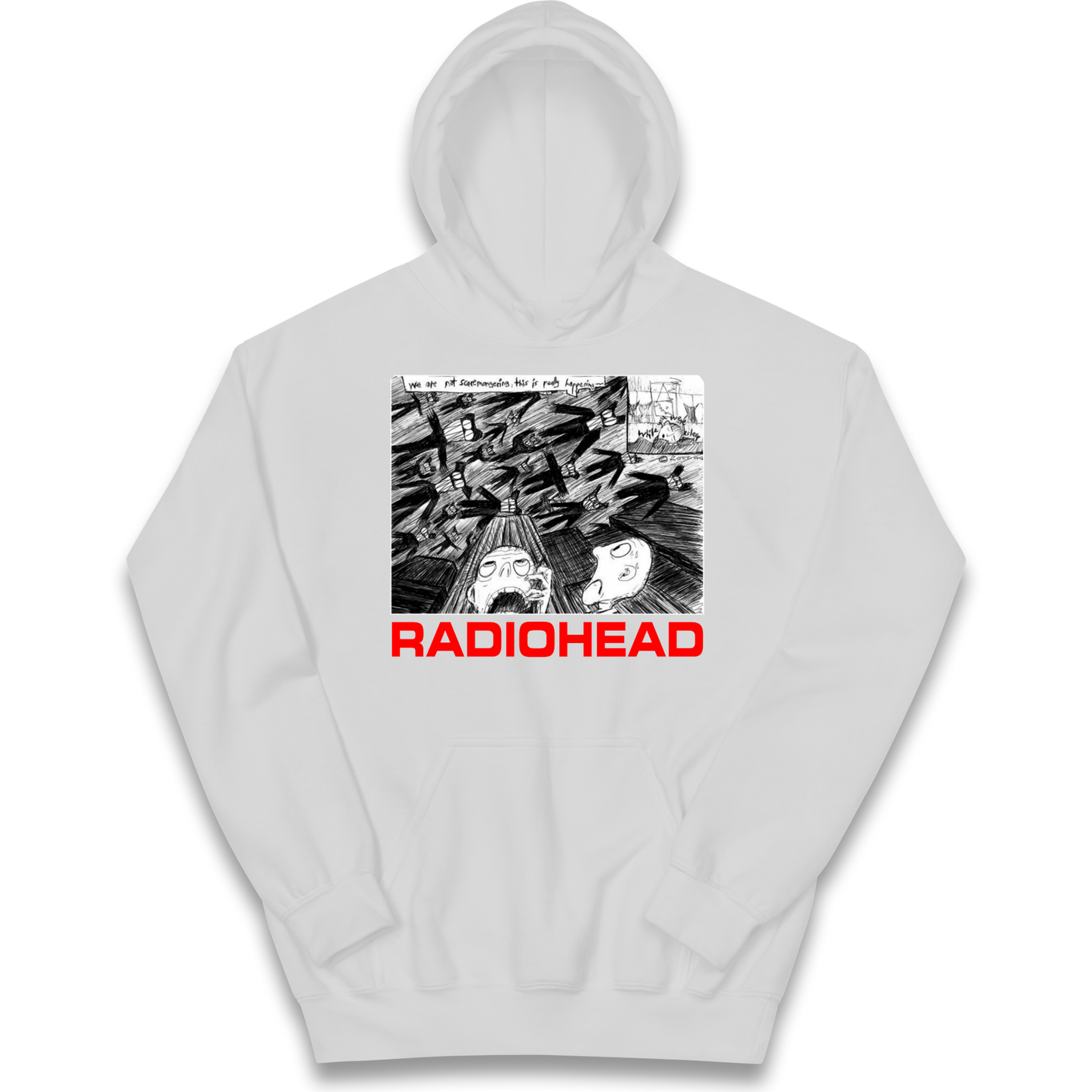 Radiohead We Are Not Screaming kids hoodie