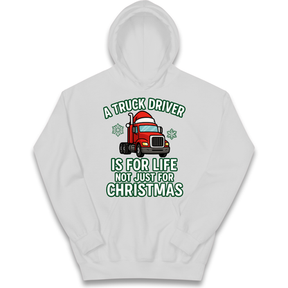 Truck Driver Christmas Kids Hoodie