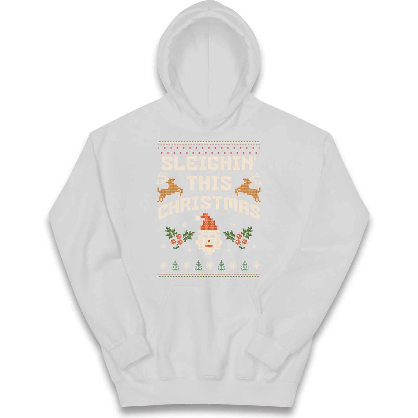 Sleighin This Christmas Christmas kids hoodie