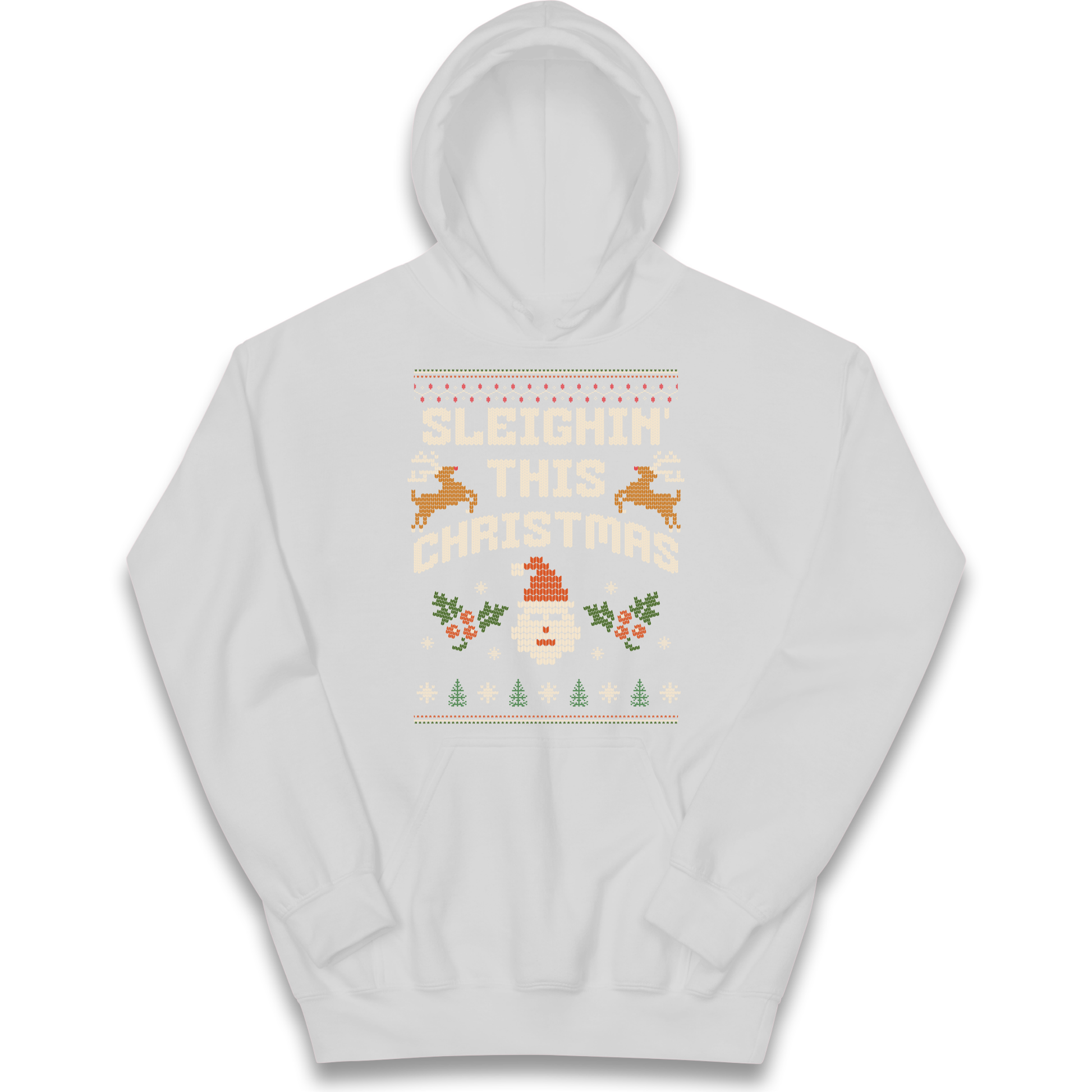 Sleighin This Christmas Christmas kids hoodie