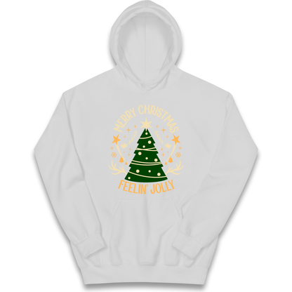 Merry Christmas Feeling Jolly Christmas kids hoodie