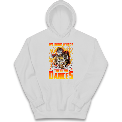 Walking Where The Devil Dances kids hoodie