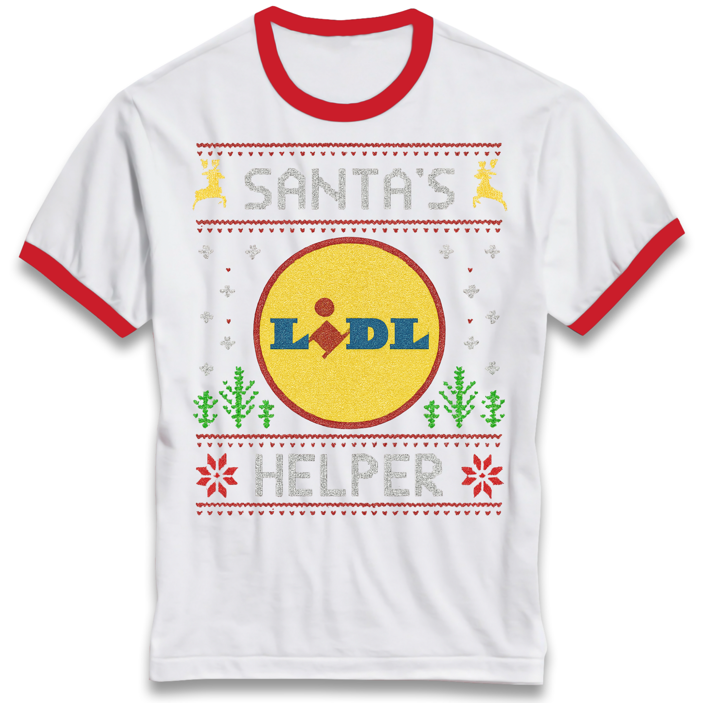Lidl Christmas Ringer T Shirt