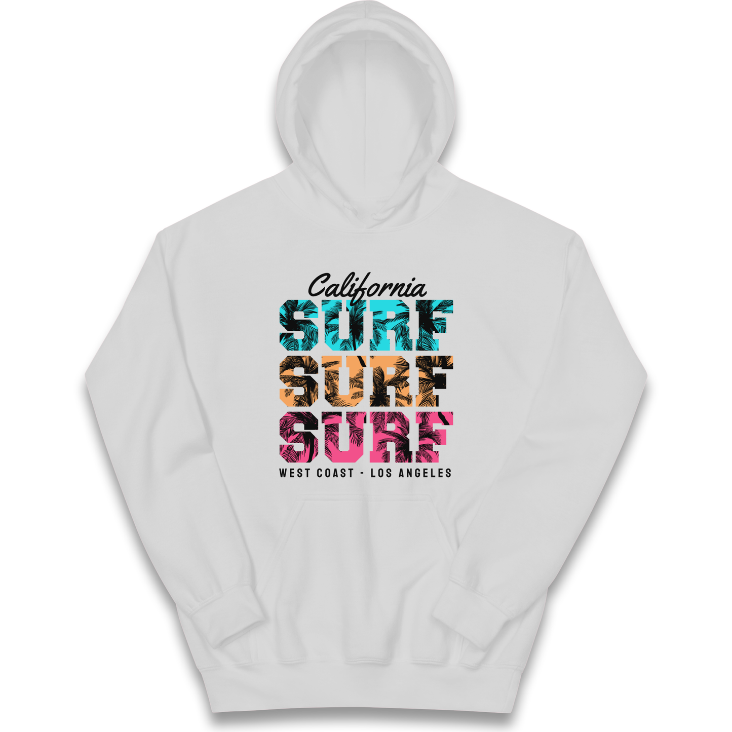 California Surf Surf Surf kids hoodie