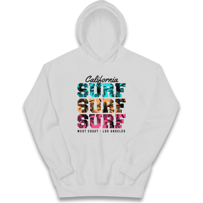 California Surf Surf Surf kids hoodie