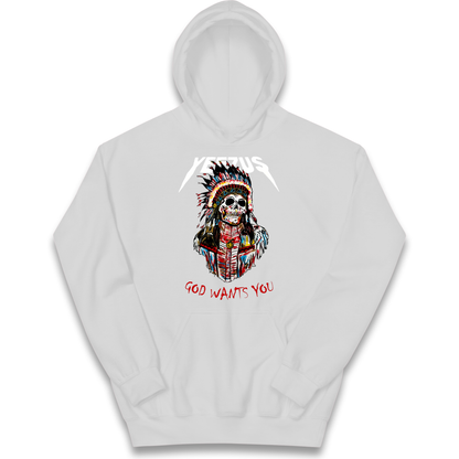 Yeezus God Wants You kids hoodie