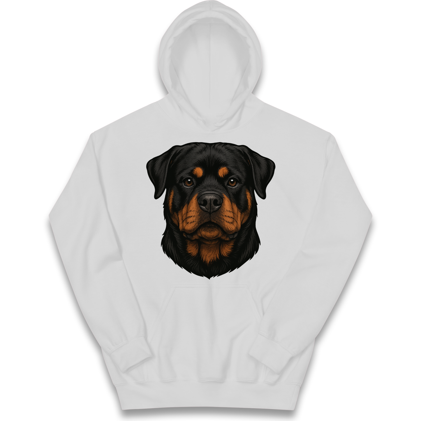 Rottweiler Face kids hoodie