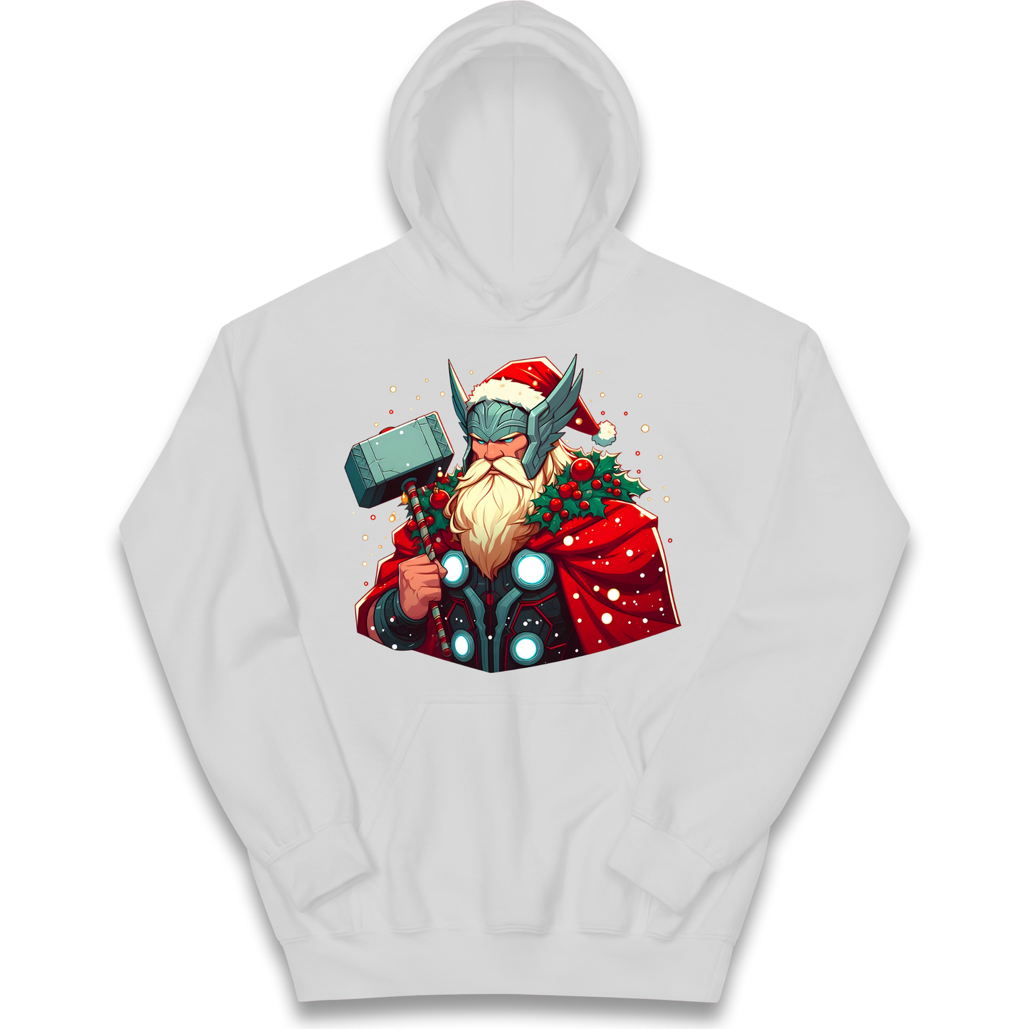 Viking Thor Santa kids hoodie