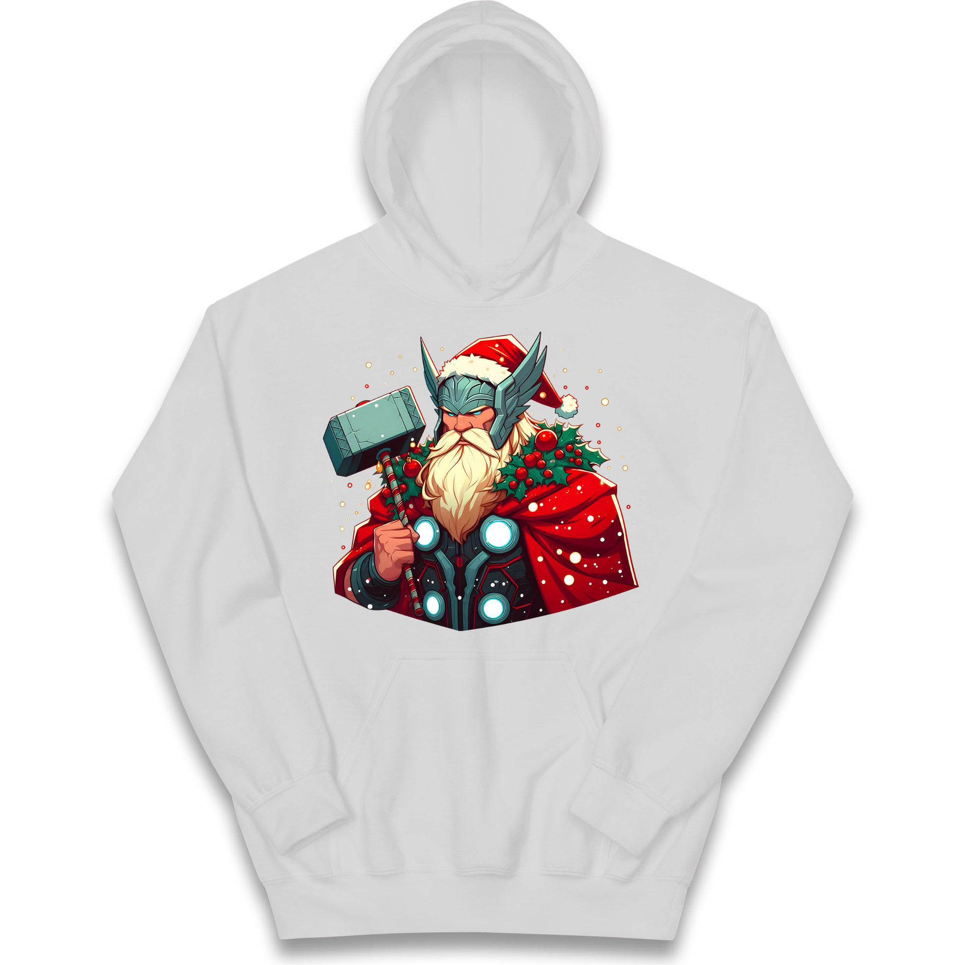 Viking Thor Santa kids hoodie
