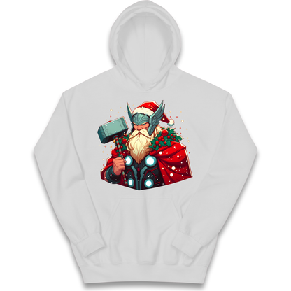 Viking Thor Santa kids hoodie