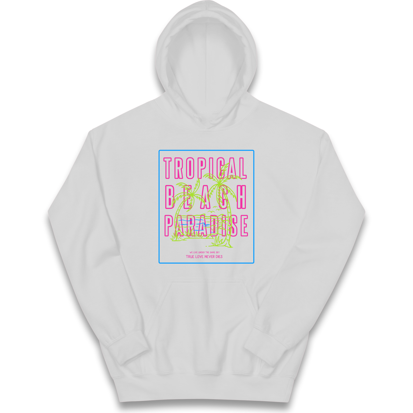 Tropical Beach Paradise kids hoodie