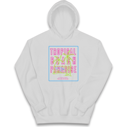 Tropical Beach Paradise kids hoodie