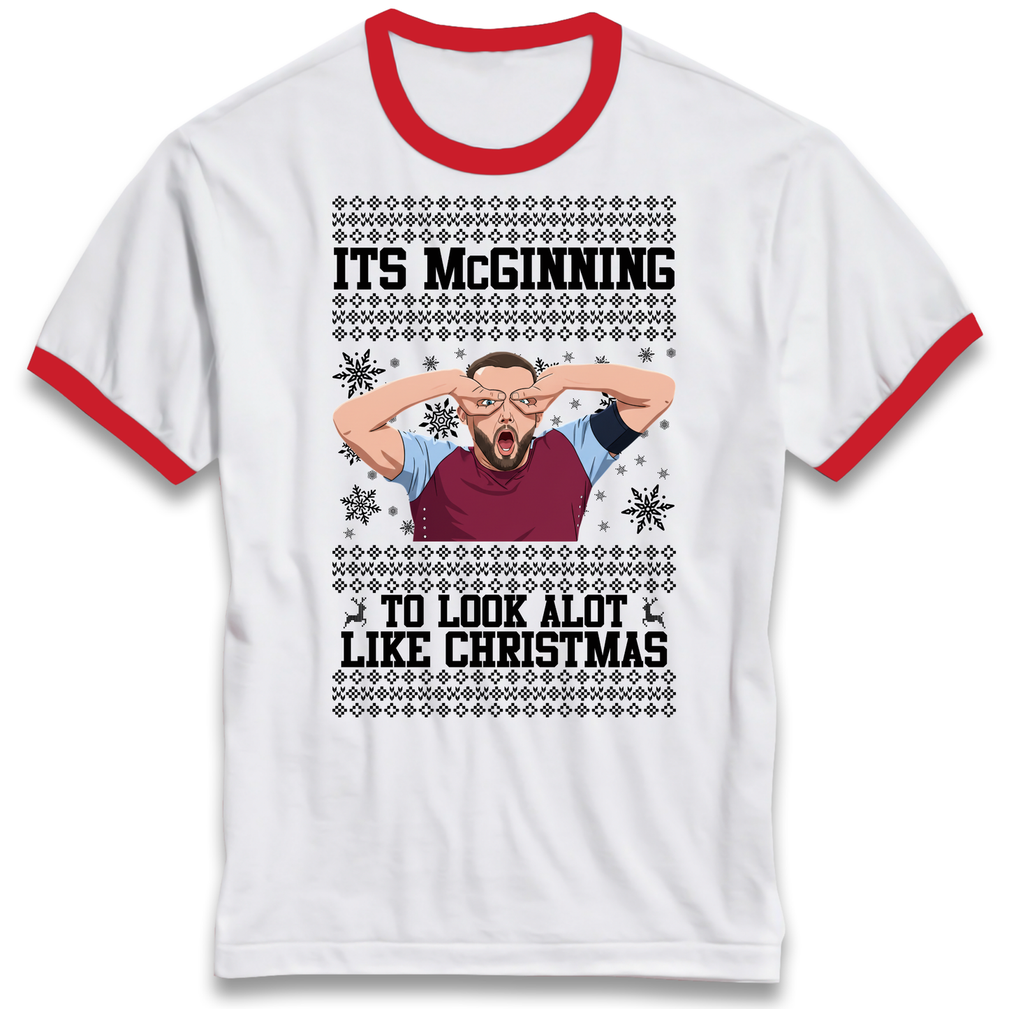 John McGinn Christmas Ringer T Shirt