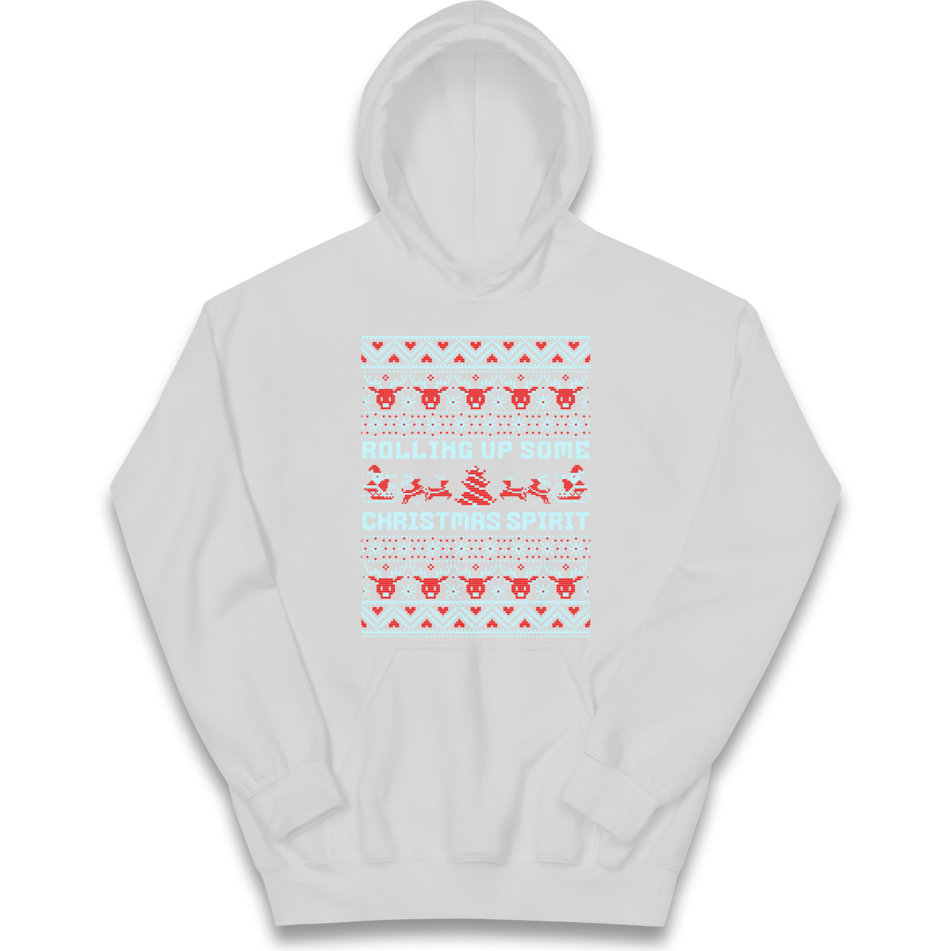 Rolling up Some Christmas Spirit kids hoodie